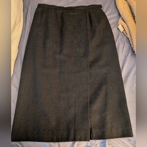 Vintage Harve Bernard Wool Midi Skirt